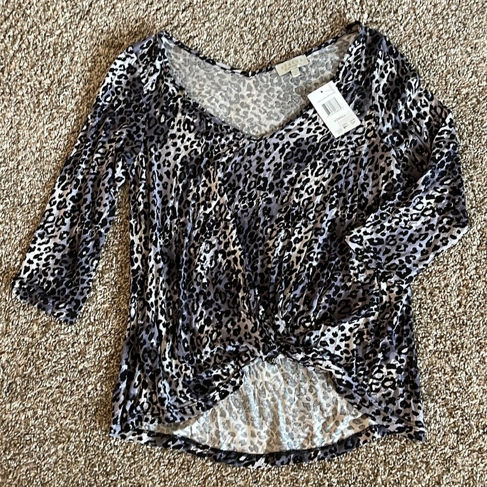 Leopard print purple and grey